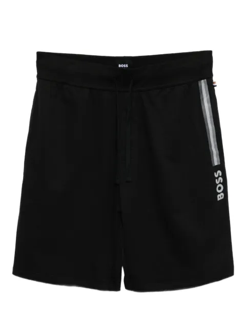 BOSS logo-printed shorts