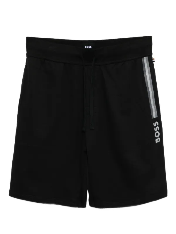 BOSS ブラック ショートパンツ BOSS ロゴ ショートパンツ | ブラック