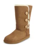 UGG Kids Bailey Button Triplet ""Chestnut"" boots - Brown