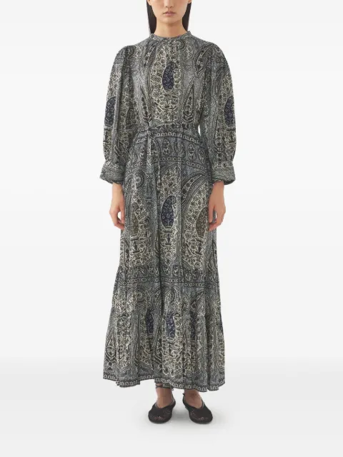Antik Batik Vestido longo Taya com padronagem