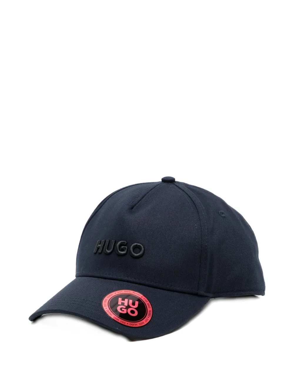 Hugo Boss Logo Cotton Cap In Blue