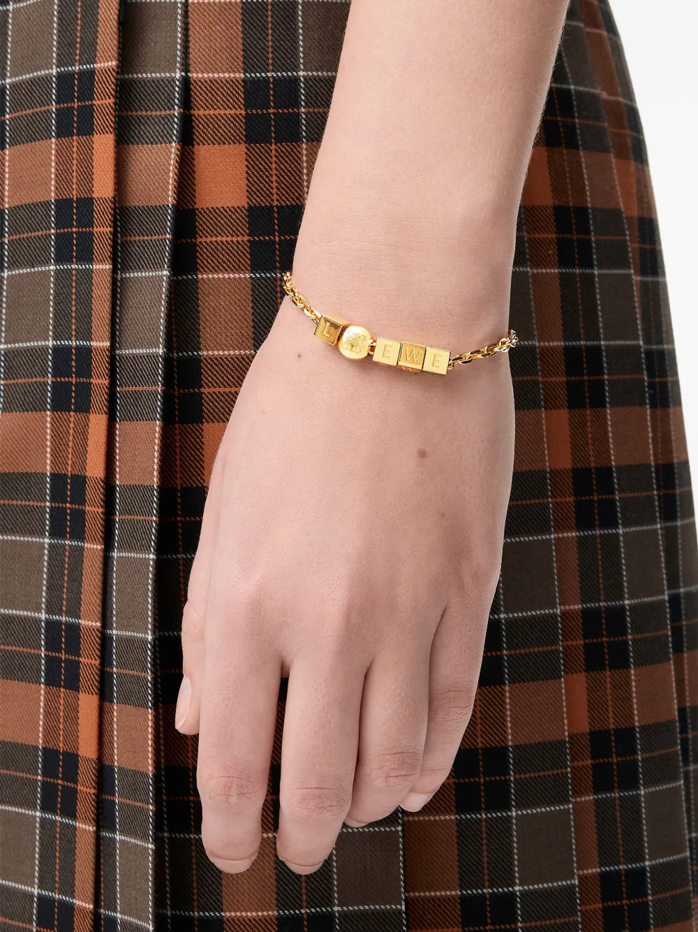 LOEWE Armband met letter - Goud