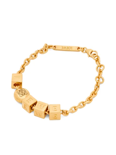 LOEWE bracelet à breloque cube