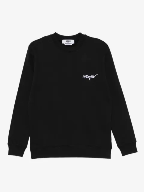 MSGM logo-embroidered sweatshirt