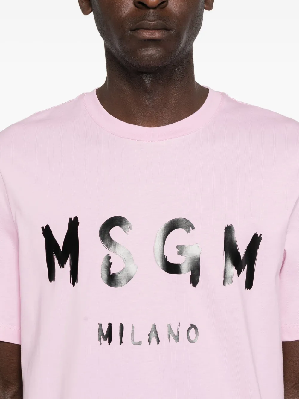 MSGM T-shirt met logo Roze