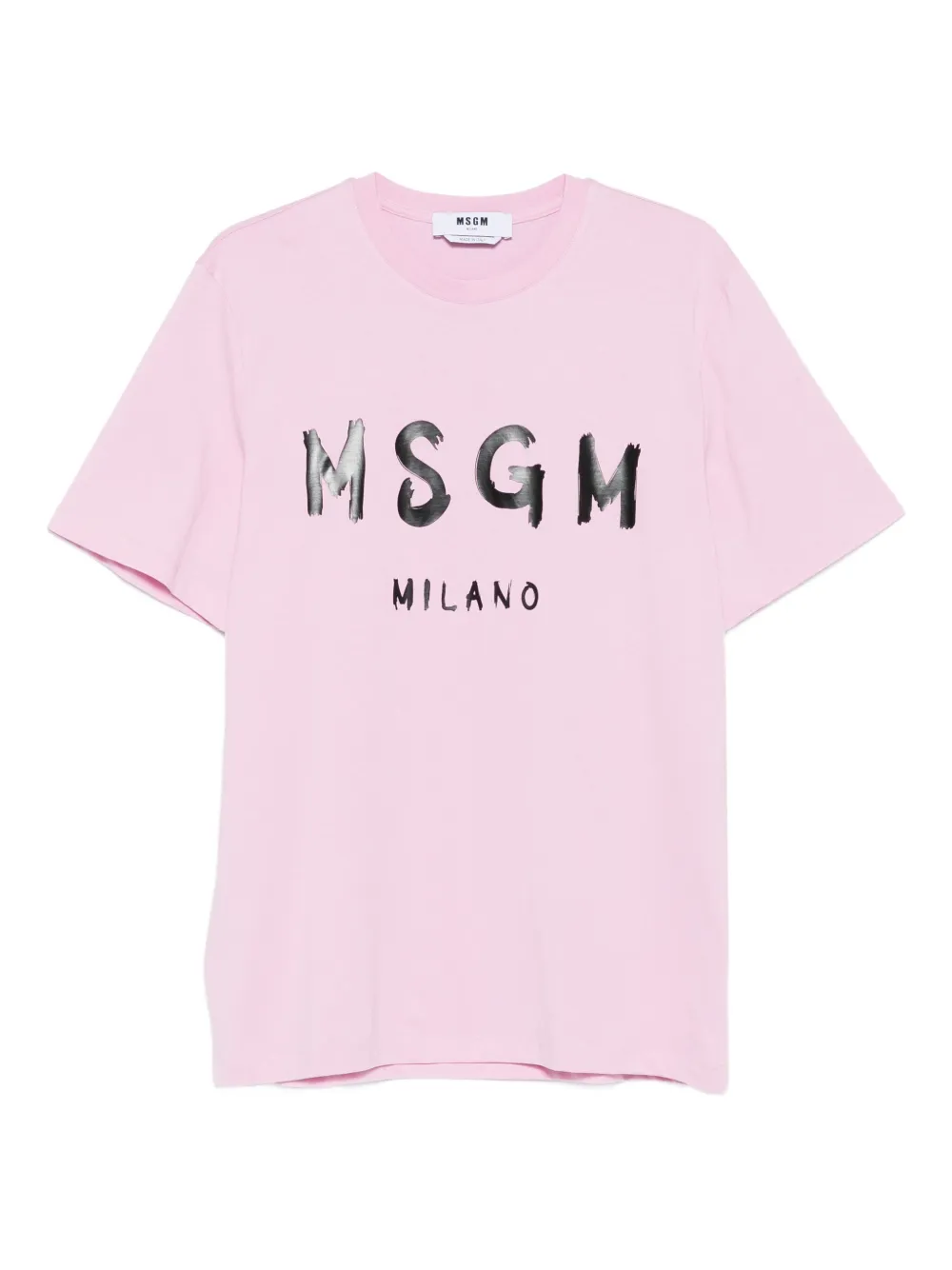 MSGM logo-lettering T-shirt | Pink | Image 1