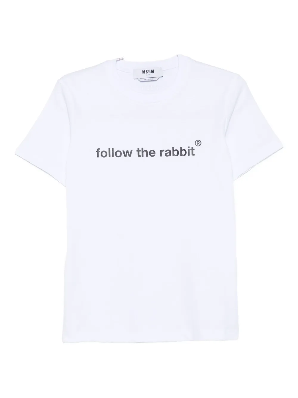 Msgm Graphic-print T-shirt In White