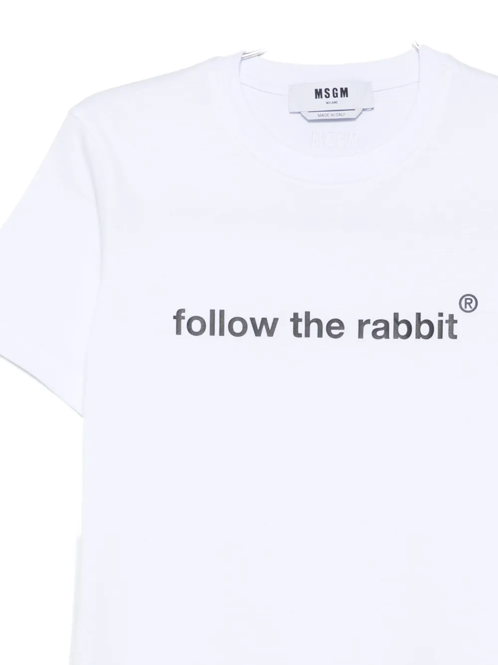 Msgm Graphic-print T-shirt In White