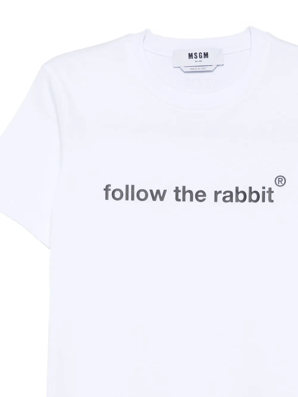 MSGM T-shirt met grafische print Wit