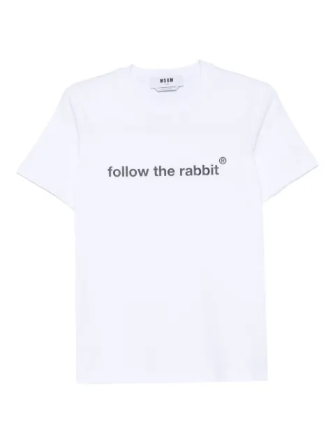 MSGM playera con estampado gráfico