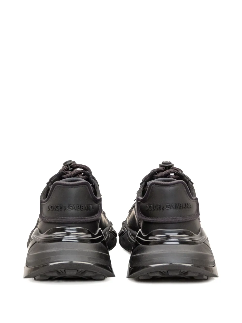Dolce & Gabbana logo-patch panelled sneakers 8B956|NERO NERO