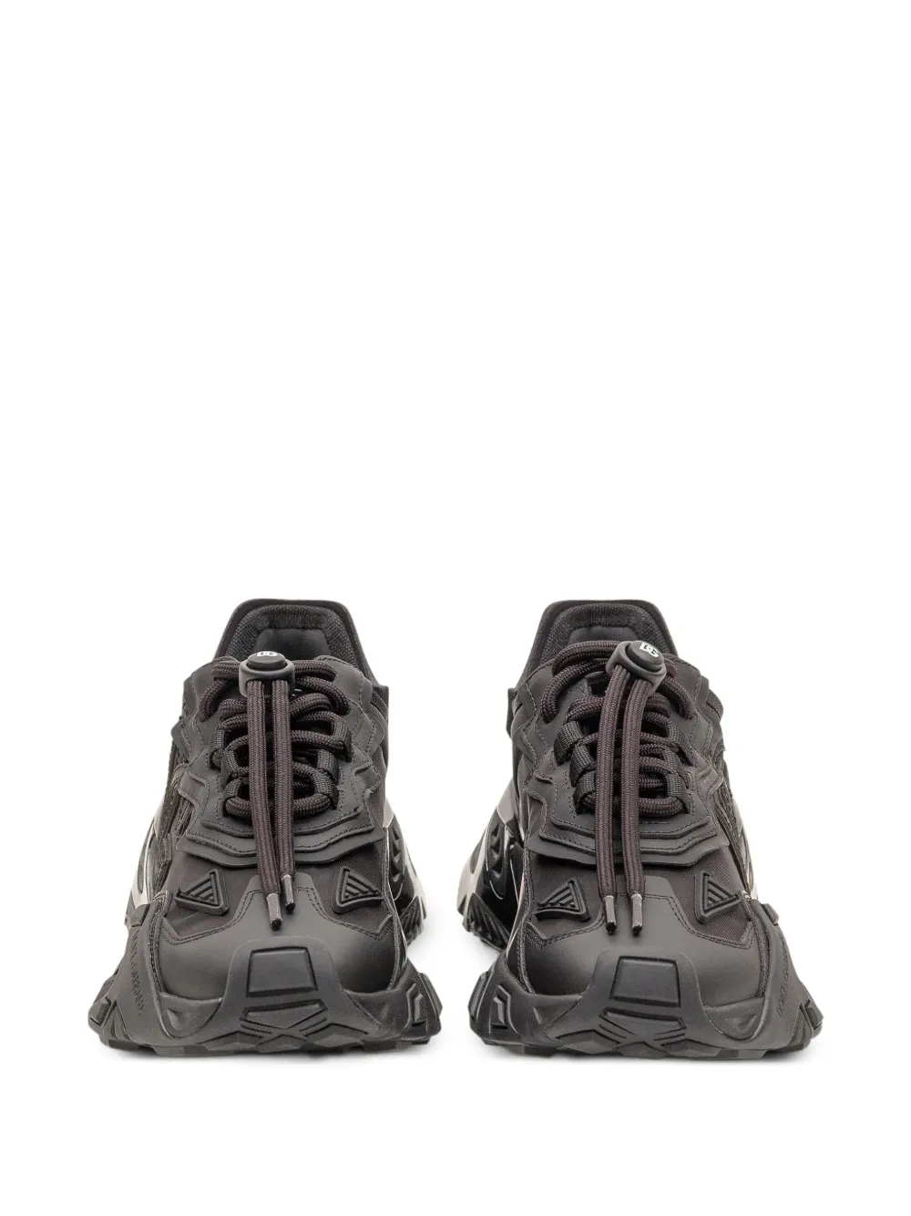 Dolce & Gabbana logo-patch panelled sneakers 8B956|NERO NERO