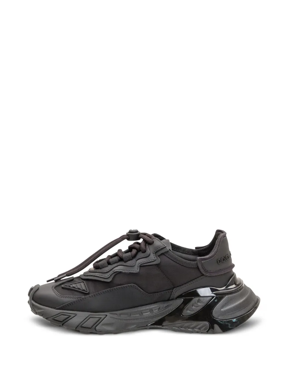 Dolce & Gabbana logo-patch panelled sneakers 8B956|NERO NERO