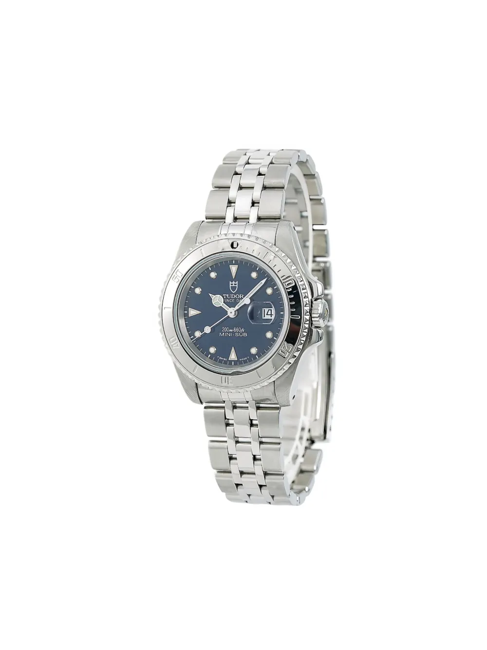 Pre-owned Tudor Prince Date Mini 34mm In Blue