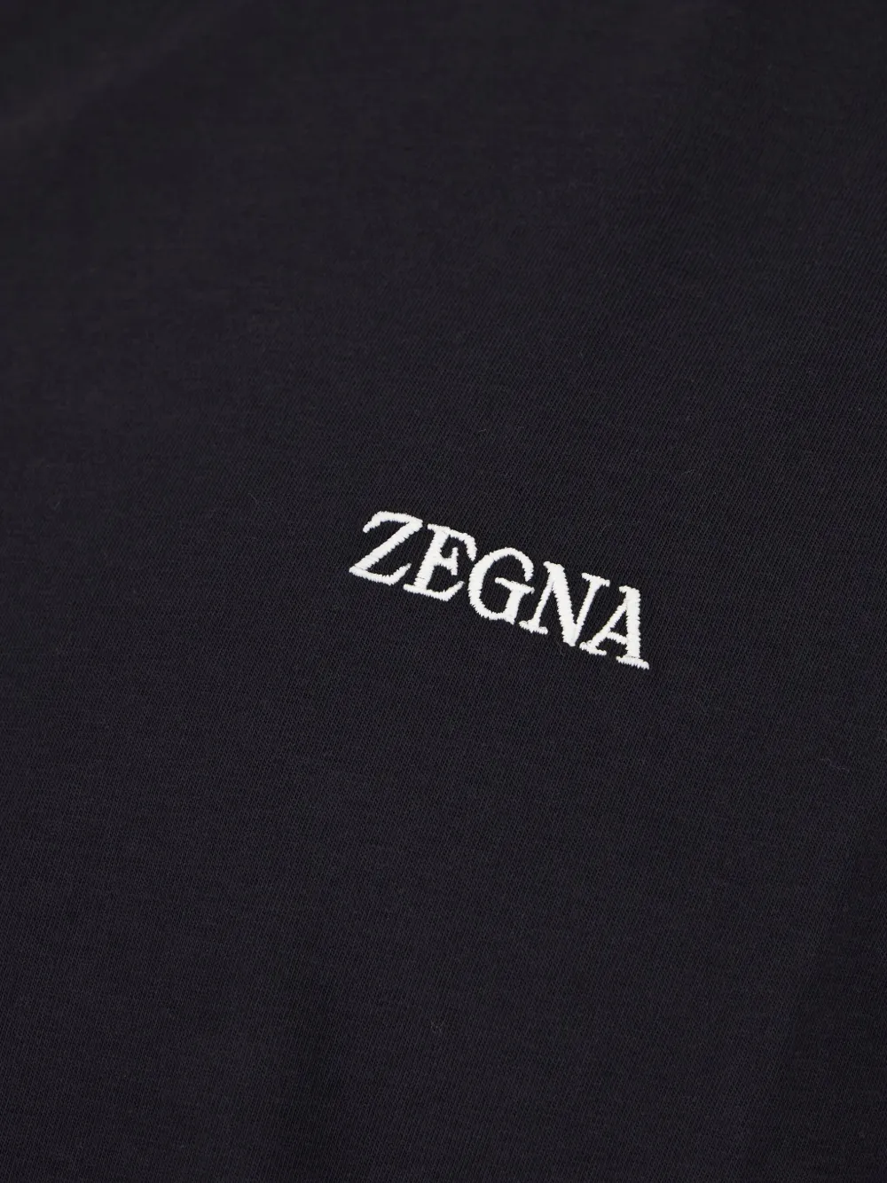 Zegna Poloshirt met geborduurd logo Blauw