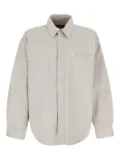 Balenciaga distressed-pockets shirt - Grey