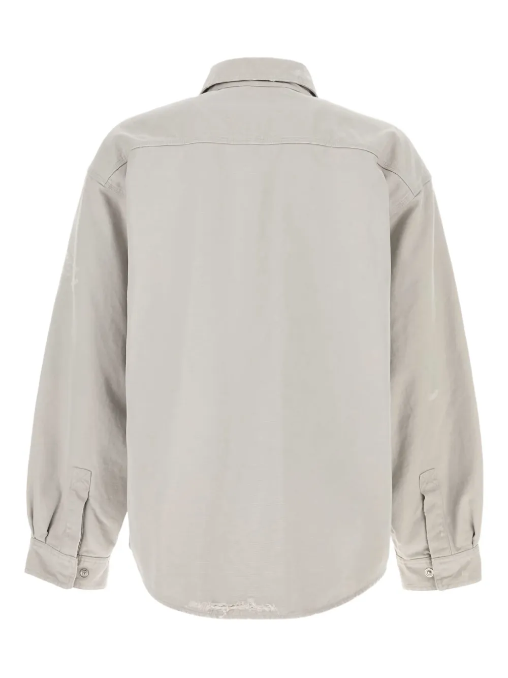 Balenciaga Overhemd met gerafelde zakken Grijs