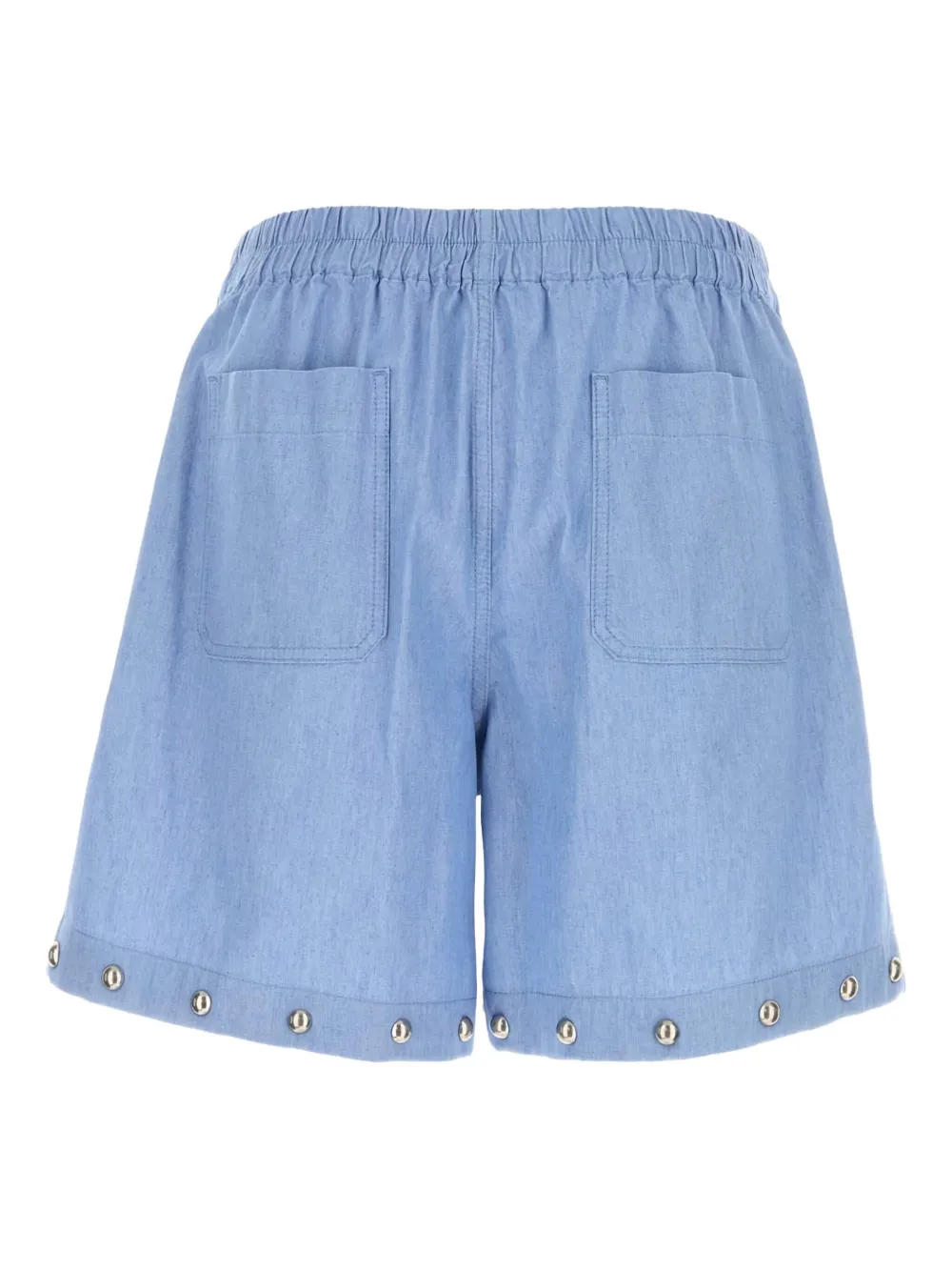 Valentino Garavani stud-embellished denim shorts Blauw