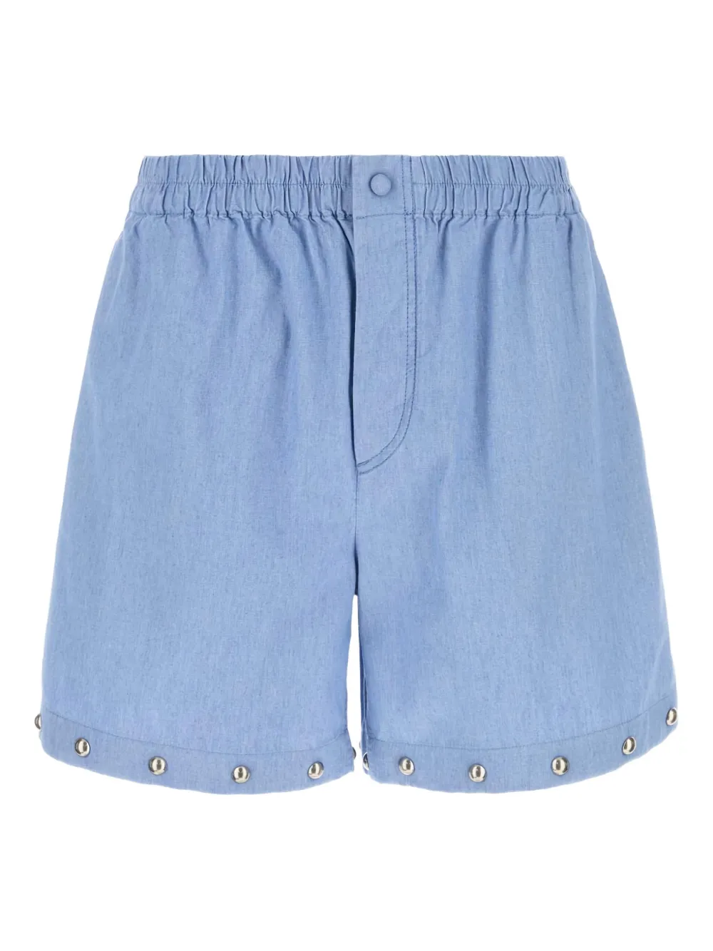 Valentino Garavani stud-embellished denim shorts Blauw