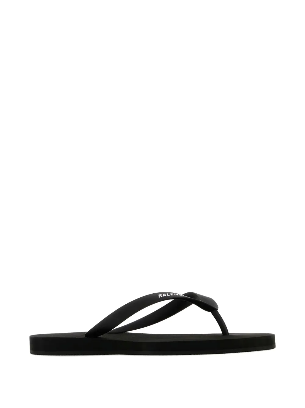 Balenciaga thong logo slides Black