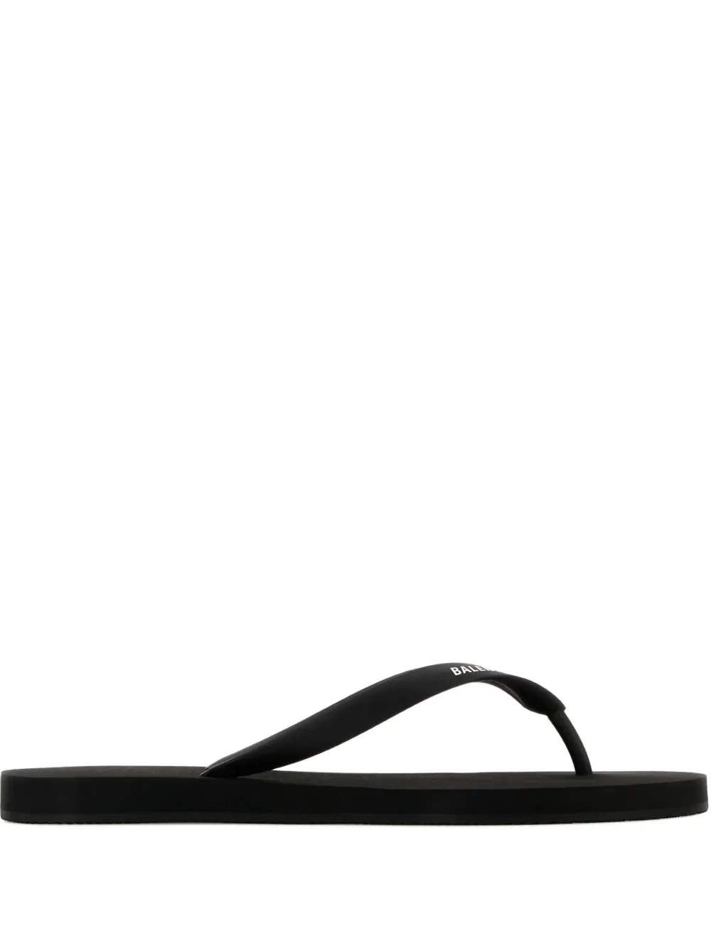 Balenciaga thong logo slides Black