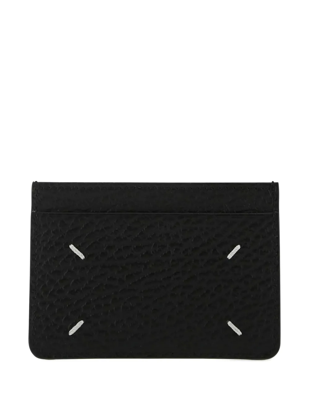 Maison Margiela textured leather card holder - ブラック Maison Margiela textured leather card holder - ブラック