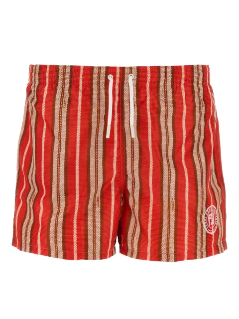 FENDI Gestreifte Badeshorts
