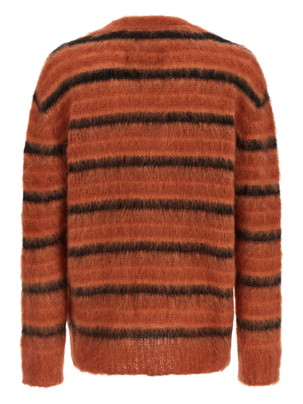 Marni Gestreept vest met geborsteld effect Oranje