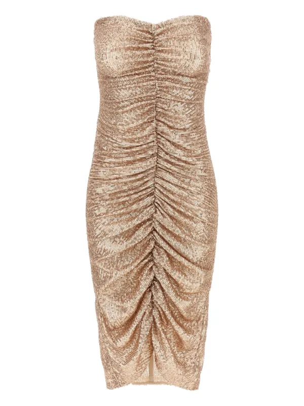 slim fit dress slacks CONVERTIBLE – Gold – Norma Kamali main image 1