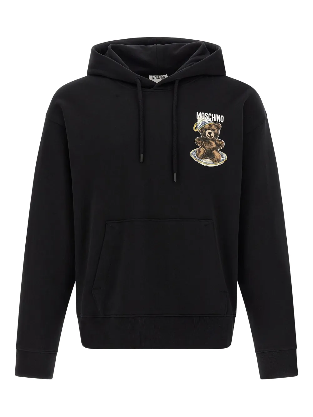 Moschino Hoodie met print Zwart