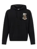 Moschino teddy-print hoodie - Black