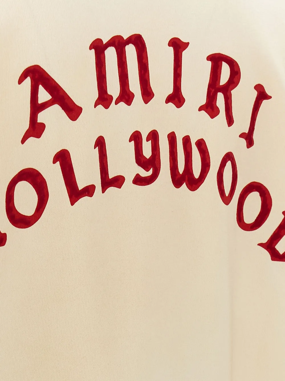 AMIRI T-shirt met logoprint Beige