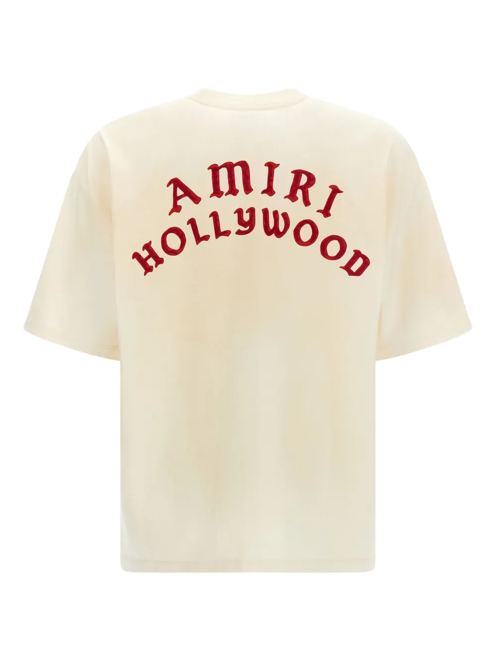 AMIRI T-shirt met logoprint Beige