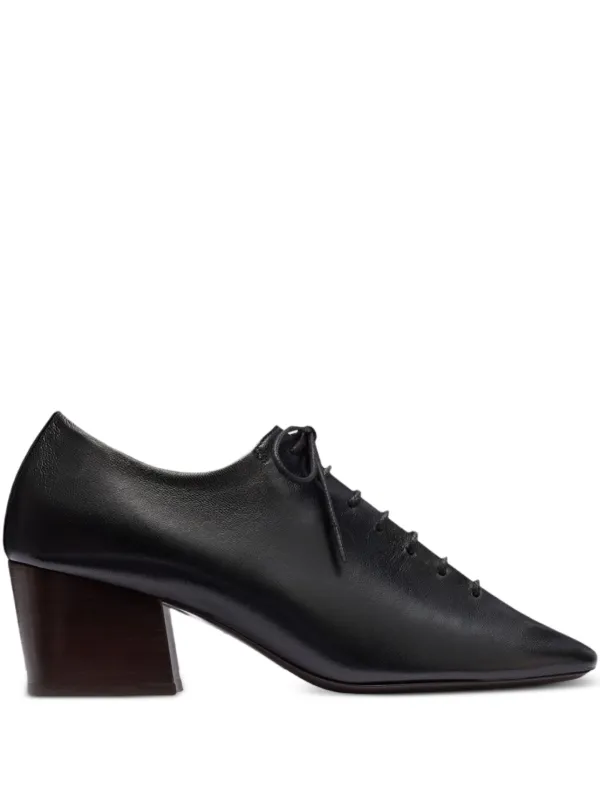 Lemaire Souris Lace-up Pumps in Black