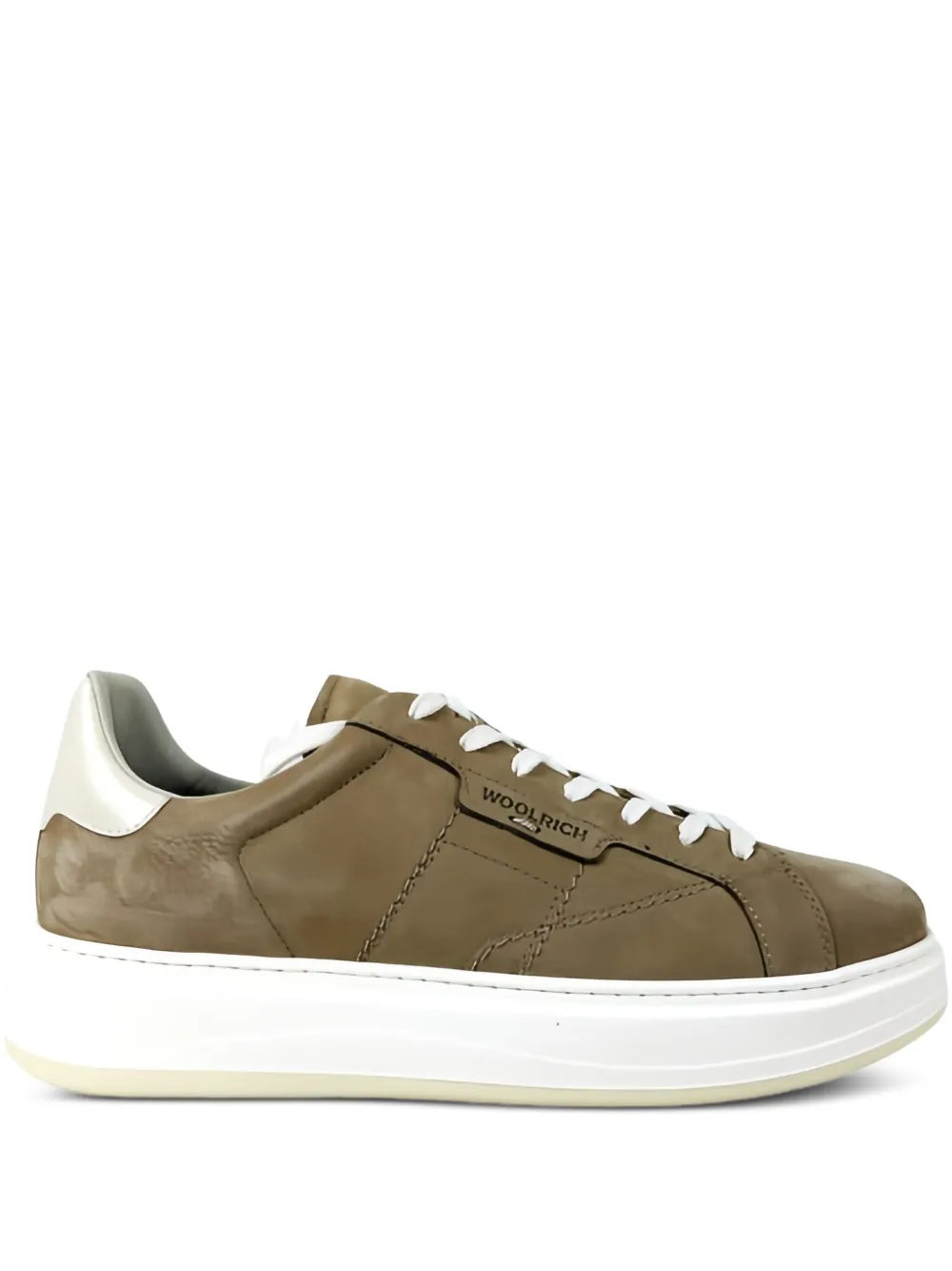 Woolrich leather platform sneakers | Brown | Image 1