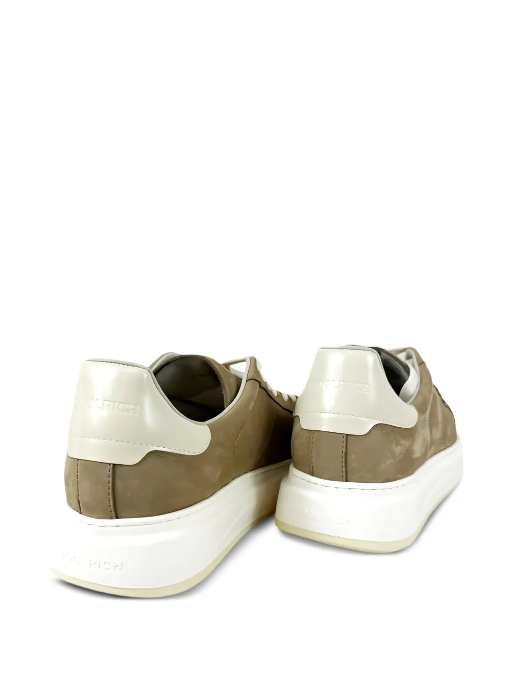 Woolrich leather platform sneakers Brown