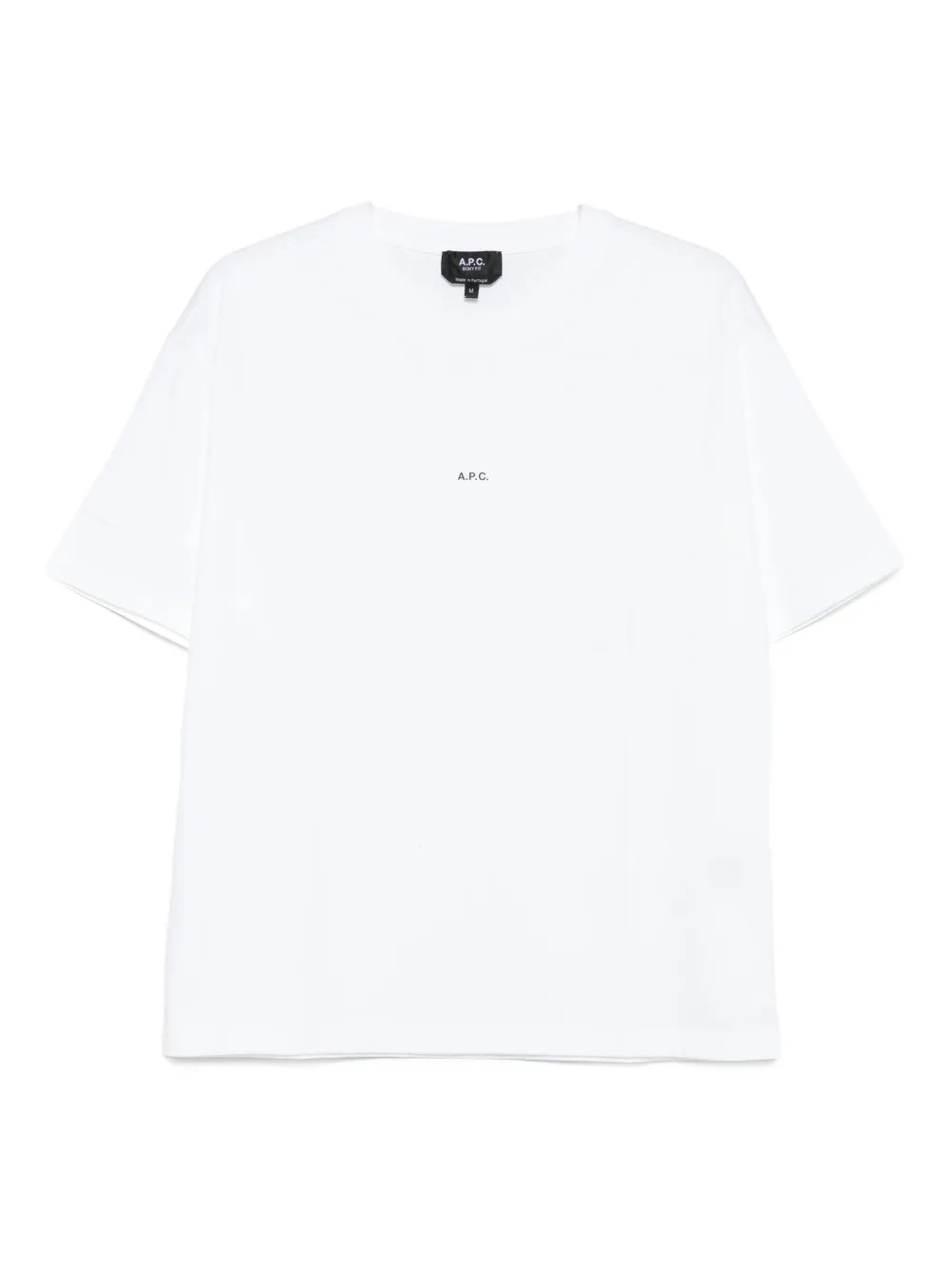A.P.C. logo cotton T-shirt Wit
