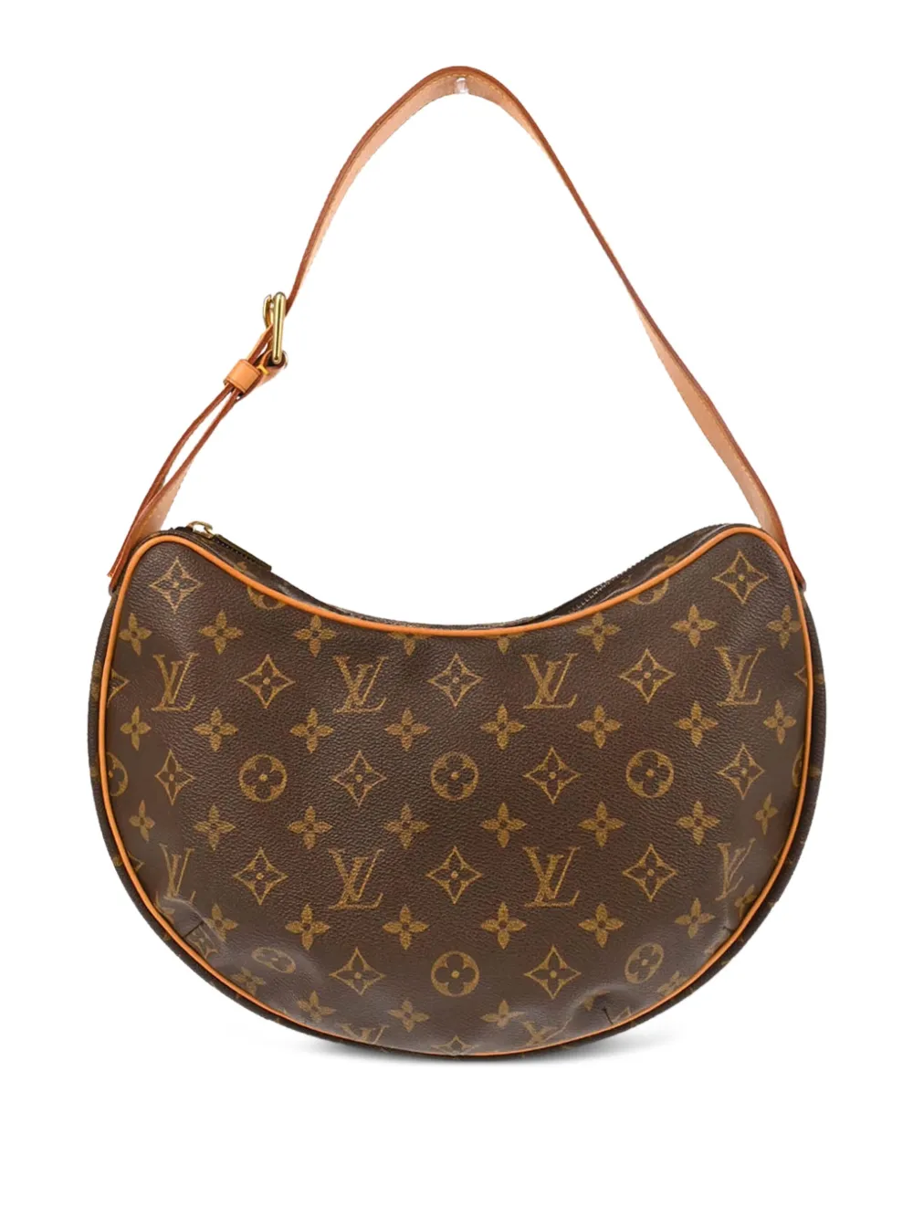 Pre-owned Louis Vuitton 2003 Croissant Mm Handbag In Brown