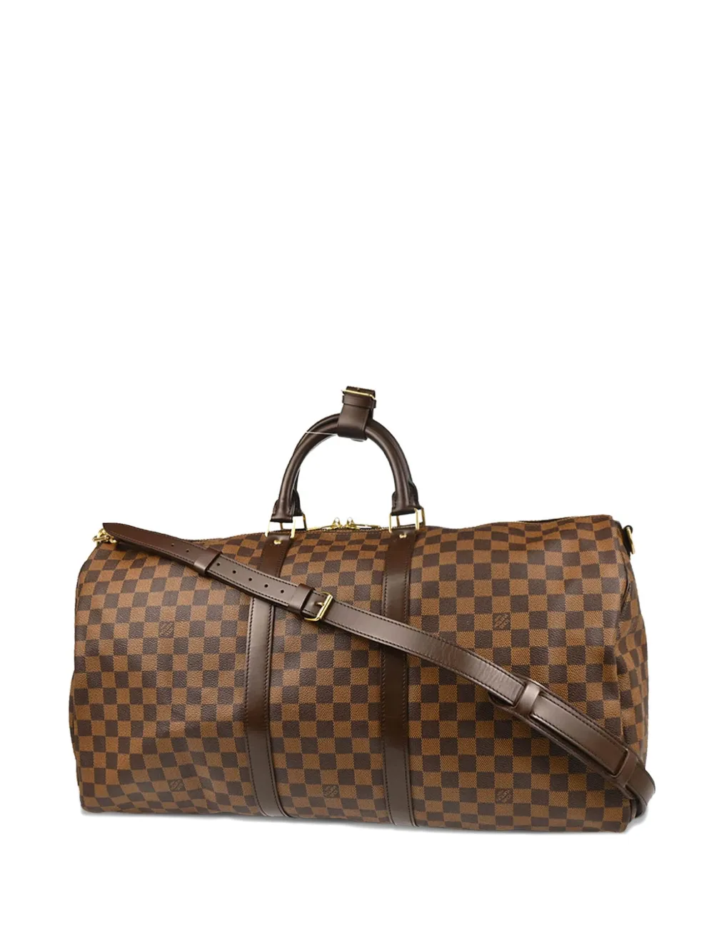 Pre-owned Louis Vuitton 2006 Keepall Bandoulière Handbag In Brown
