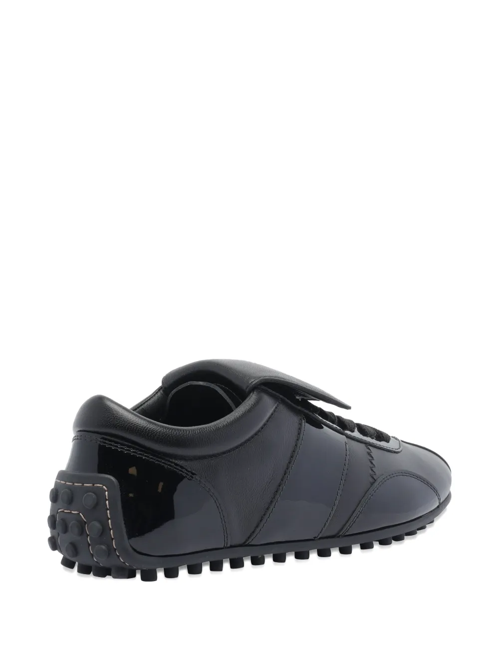 Tod's leather lace-up low-top sneakers Black
