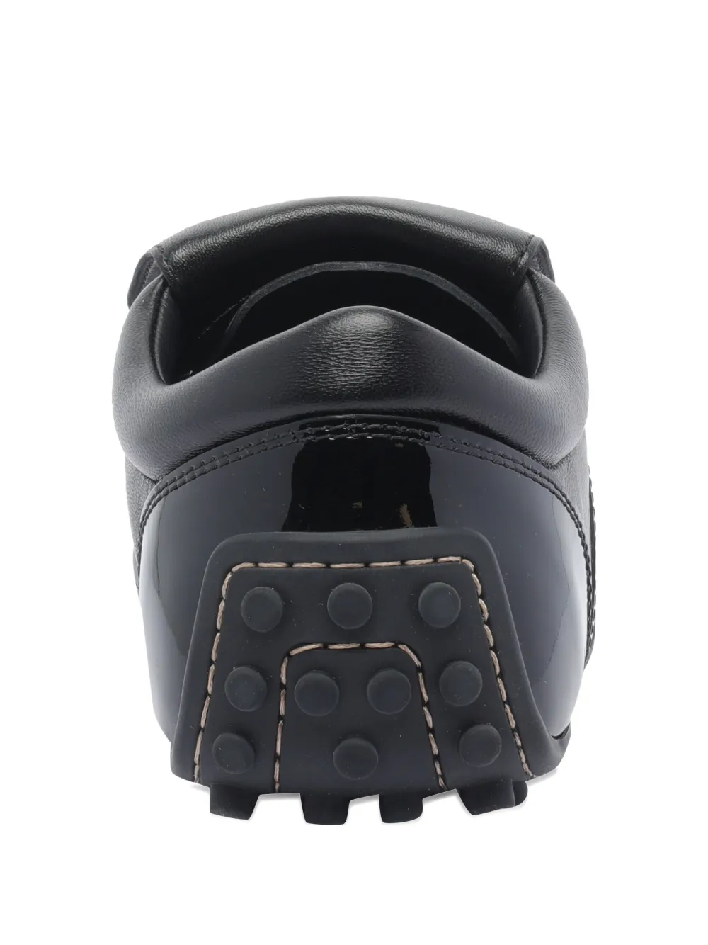 Tod's leather lace-up low-top sneakers Black