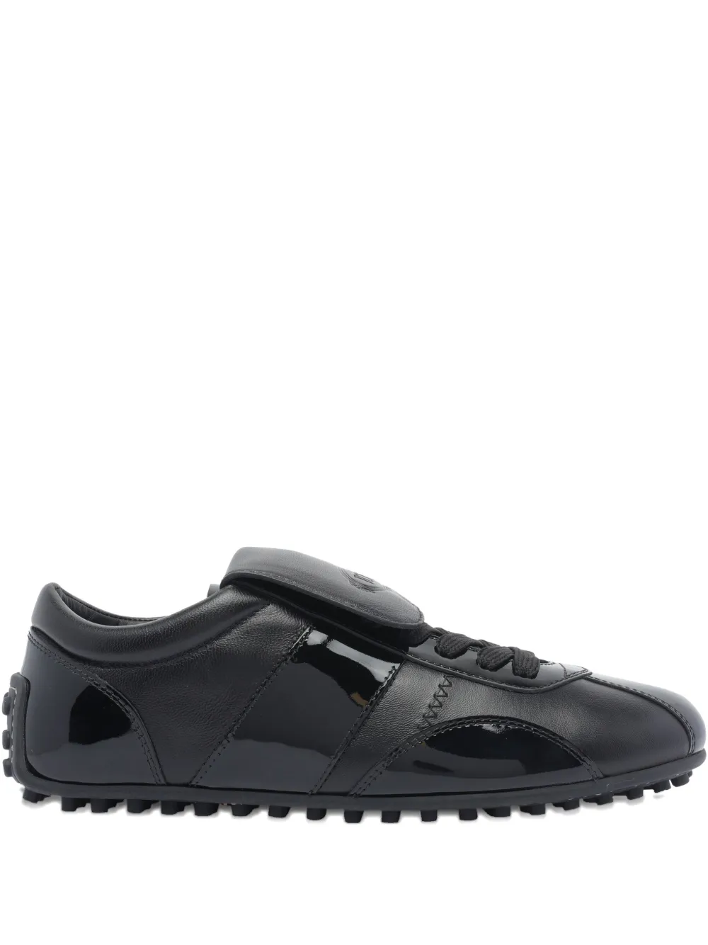 Tod's Leather Lace-up Low-top Sneakers In Black