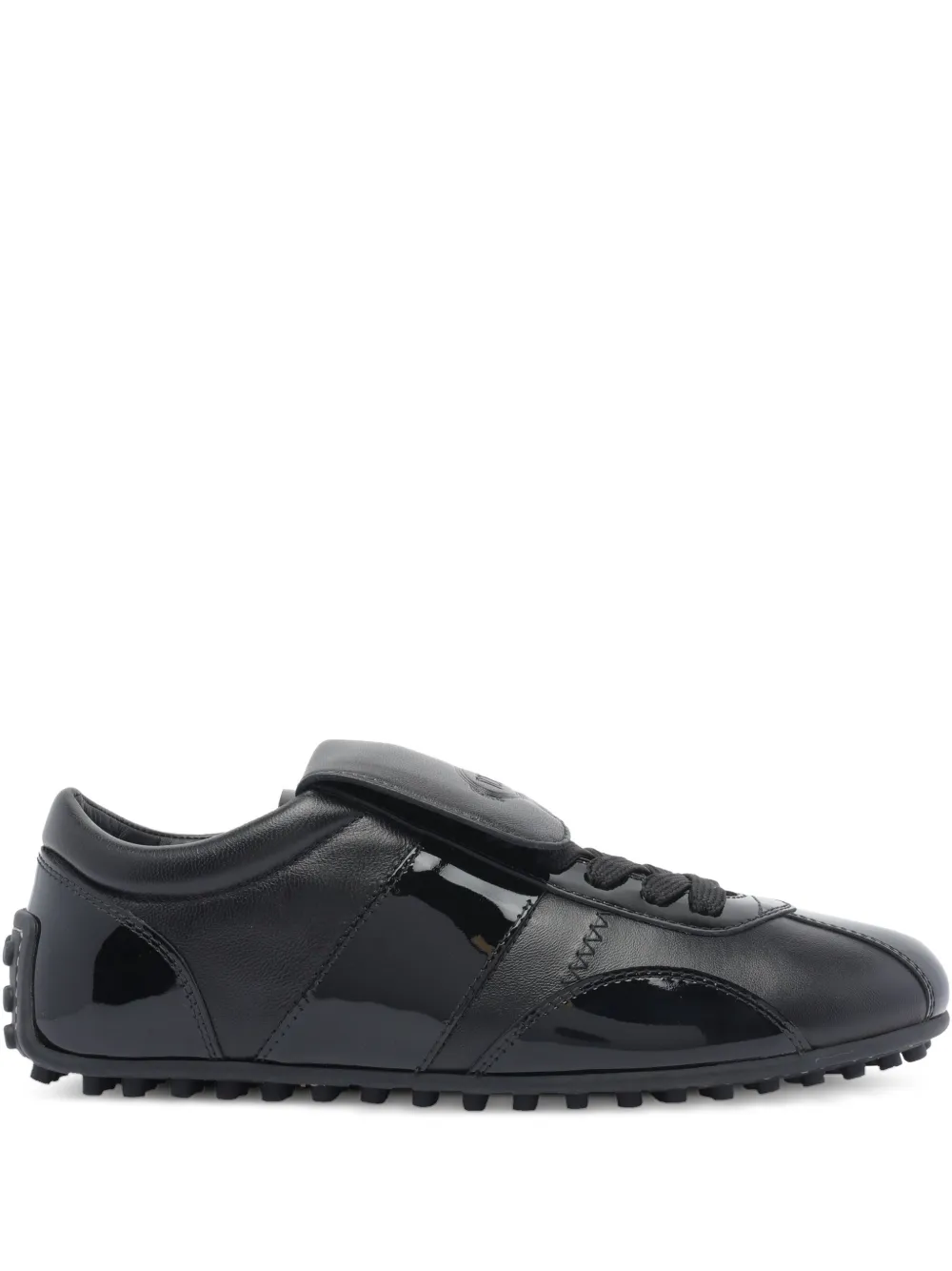 Tod's leather lace-up low-top sneakers Black