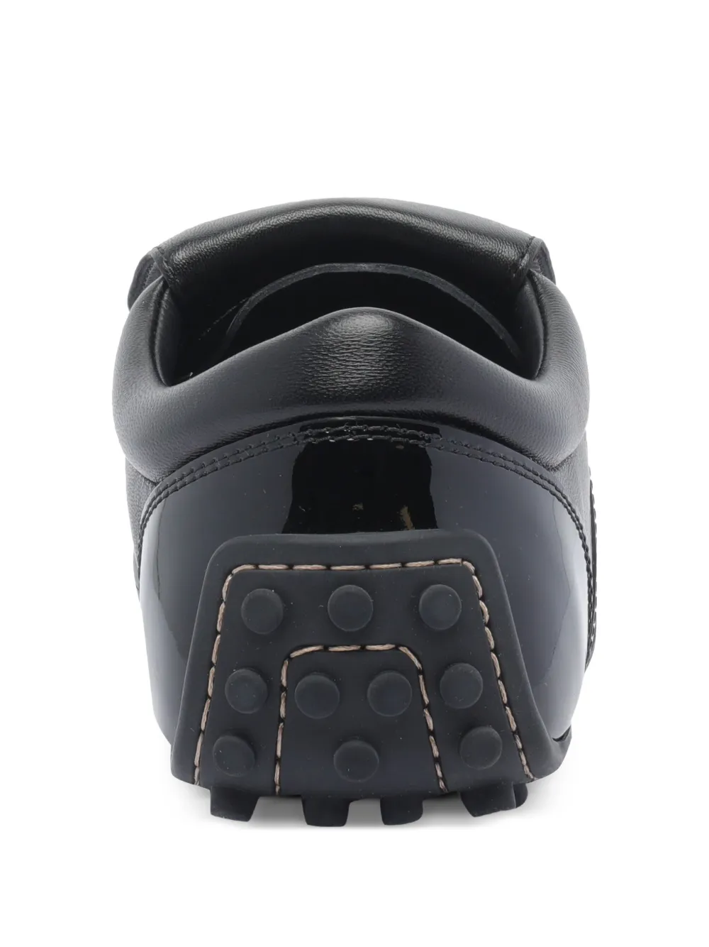 Tod's leather lace-up low-top sneakers Black
