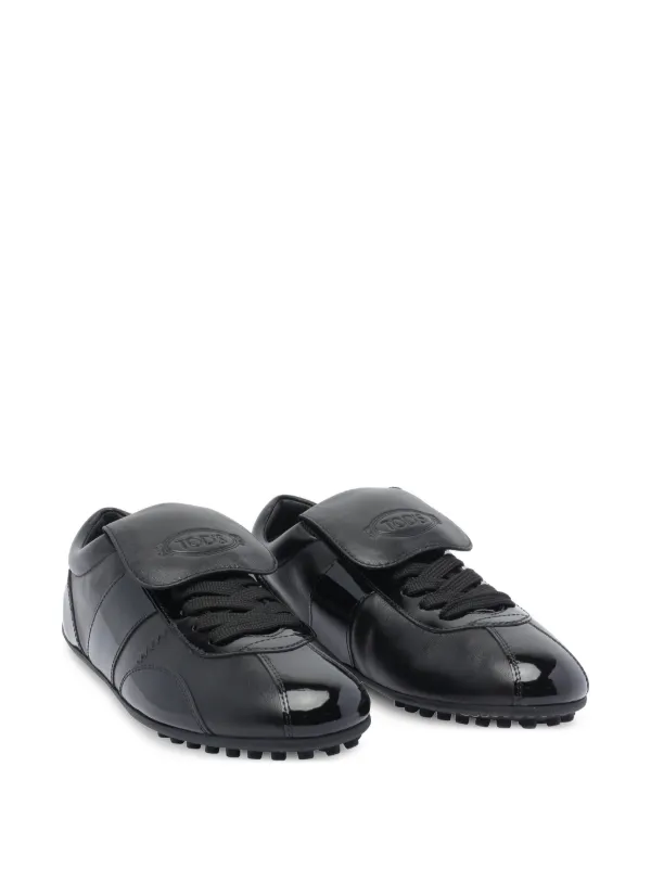 TOD'S スニーカー 靴 ベルクロ レザー スニーカー ブラック 35.5 Tod's レザースニーカー | ブラック | FARFETCH JP