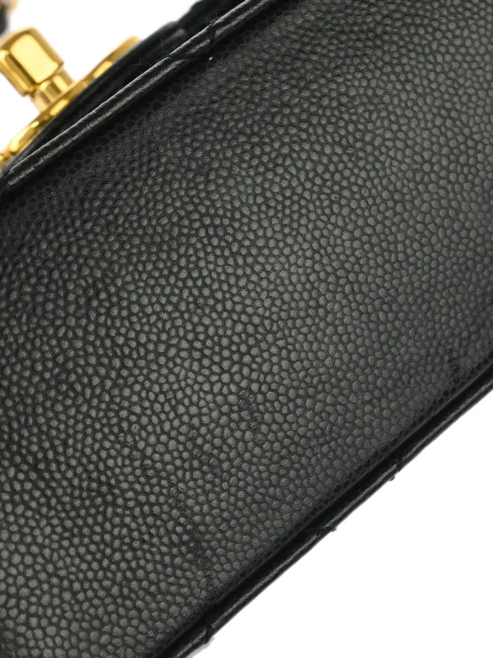 Pre-owned Chanel 1998 Mini Classic Square Flap 17 Shoulder Bag In Black