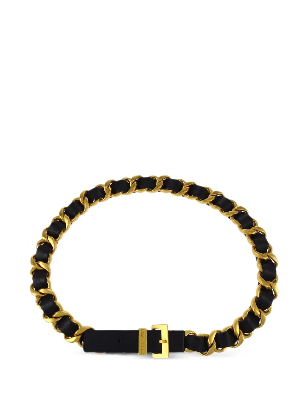 1996 chain-link leather belt