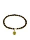 CHANEL Pre-Owned 1994 Medallion chain-leather belt - Gold