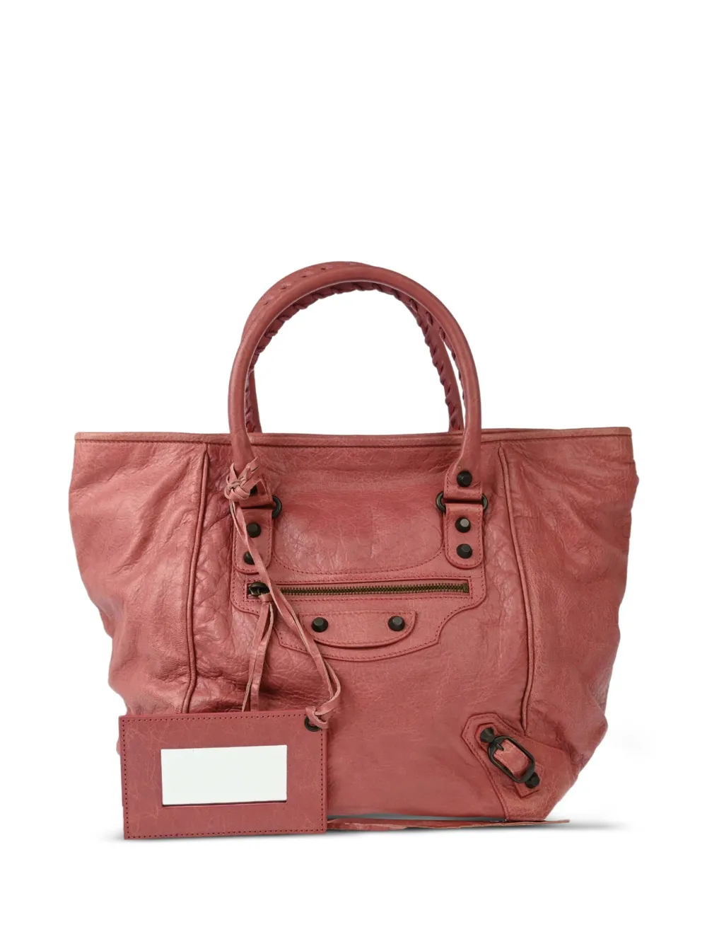 2010s The City leather tote handbag