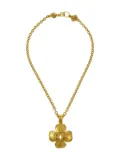 CHANEL Pre-Owned 1996 Clover pendant necklace - Gold